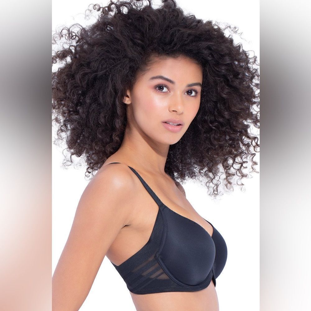 Felina | Paramour Marvelous Side Smoothing T-Shirt Bra in Black NWT | 38DD